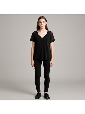 Kristine Black Blouse Size Small